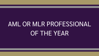 AML or mlr professional of the year